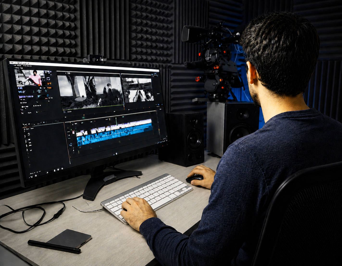 Poste de montage vidéo professionnel